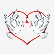 Pomba No Amor Ave Casal Dove Imagem Png E Vetor Para Download Gratuito Cartoon Butterfly Love Png Line Art Drawings