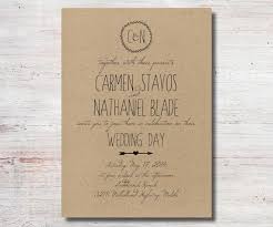 Rustic Wedding Invitation Kraft Paper Wedding Invitation Printable Diy Wedd Kraft Paper Wedding Invitation Wedding Invitations Rustic Wedding Invitations