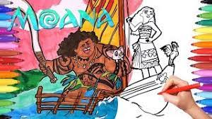 Softback, hardback, keepsake gift boxes Disney Moana Coloring Pages Drawing And Coloring Moana Maui Heihei And Pua Disney Vaiana Oceania Youtube