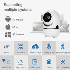 720p 1080p Wireless Ip Camera Cloud Wifi Camera Smart Auto Tracking Human Home Security Surveillance Cctv Network Wish Security Cameras For Home Wifi Camera Wireless Ip Camera