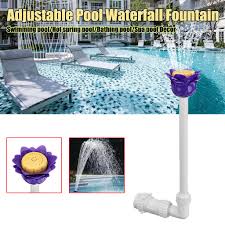 Most waterfall kits install in one or two days but they will last the lifetime of the pool because they are made of a high tech concrete mix. Buy Adjustable Swimming Pool Waterfall Fountain Kit Pvc Feature Water Spay Pools Spa Decorations Swimming Pool Accessories At Affordable Prices Free Shipping Real Reviews With Photos Joom