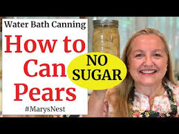 What kind of syrup do you use to can pears? How To Can Pears No Sugar Recipe Mary S Nest