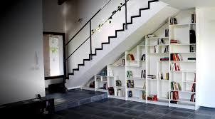 The bookcase is basically a gate that swings out. Sgantina Under Stairs Billy Bookshelves Ikea Hackers