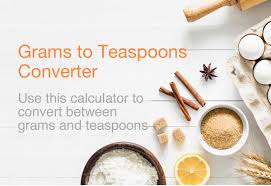 Grams To Teaspoons Converter Grams To Tsp