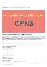 Pembahasan Contoh Soal Tes Kompetensi Bidang Tkb Teknik Informatika Untuk Cpns
