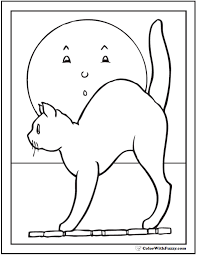 Cats are not only fur babie. 72 Halloween Printable Coloring Pages Jack O Lanterns Spiders Bats
