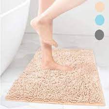 Rubber backed door mat non slip rug kitchen mat heavy duty runner outdoor indoor. My Pick Ae Bath Mat Rugs Anti Slip Chenille Bathroom Rug Extra Soft And