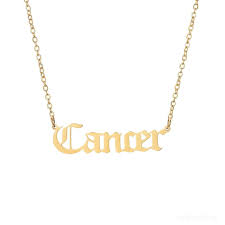 Adjustable 16/18/20 inch gold filled chain. Old English Zodiac Name Necklace Prya