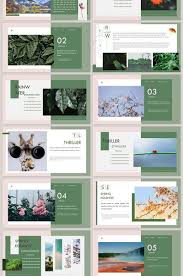 Dark Green Spring Came The Art Brochure Style Ppt Template Powerpoint Pptx Free Download Pikbest Portfolio Design Layout Presentation Design Layout Ppt Template Design