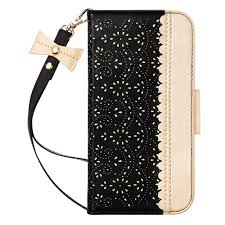 Iphone 11 wallet case flowers. Www Iphone 11 Case 6 1 Inch Iphone 11 Wallet Case Luxurious Romantic Carved Flower Leather Wallet Case With Inside Makeup Mirror Kickstand Feature For Iphone 11 6 1 2019 Black Buy Online In Bahamas