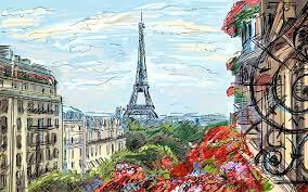 Ada 40 gambar, semuanya berukuran besar dan berkualitas. Lukisan France Paris Menara Eiffel Bangunan Bunga Menggambar Karya Seni Wallpaper Hd Wallpaperbetter