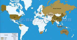 what are the top 10 coal producing nations answers world ten map
