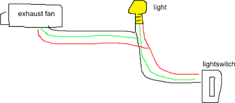 Adding bathroom fan, changing single to double switch. Bathroom Exhaust Fan Wired To Existing Light Fixture Diy Home Improvement Forum