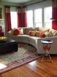 I live in md i have the exact sectional in my basement and i have not had any problems or complaints about this line. Dana S Design Studio The Henken S Family Room Featuring Ashley Furniture S Curved Curved Sofa Living Room Unique Living Room Furniture Sitting Room Design