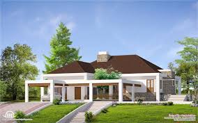 Single Floor Home With Nadumuttam Kerala House Design Kerala Houses Porch Design