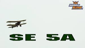 It is built from balsa and ply with a film covering and has molded plastic parts for that realistic look. Durafly Se5a 1030mm Pnf