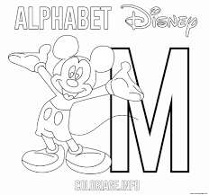 Mickey mouse, also titled as mickey mouse and friends, is a popular walt disney's comic book series note: M For Mickey Mouse Disney Coloring Pages Printable