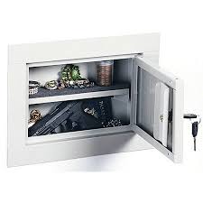 Behind the toilet, i can stash our privacy curtain, toilet paper, and a few boxes of female supplies. Stack On In Wall Pistol Cabinet Walmart Com Home Safety Tips Wall Safe Home Security Tips
