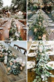 Reussir Un Decor De Table Avec Feuillage Winter Wedding Table Greenery Wedding Decor Wedding Centerpieces