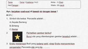 Tipe soal ada tiga, bagian a merupakan soal pilihan ganda, bagian b merupakan soal isian pendek, dan bagian c merupakan soal uraian. Soal Penilaian Kelas 2 Tema 1 Subtema 1 Dan 2 Kunci Jawaban Sekolahdasar Net