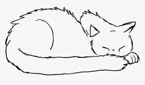 The global community for designers and creative professionals. Sleeping Cat Drawing Sleeping Cat Line Drawing Hd Png Download Transparent Png Image Pngitem