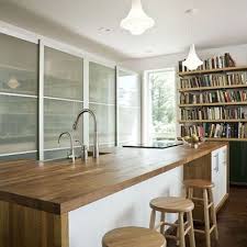 Wood grey kitchen images cabinets on either side of a beamer. Ikea Abstrakt White Design Ideas Pictures Remodel And Decor Kitchen Remodel Design Butcher Block Countertops Kitchen Dinning Room