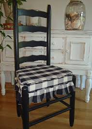 Black And White Buffalo Check Chair Pads Mr And Mrs Vintage Ladder Back Chairs Black And Cream Buffalo Square Check Ulphostered Seats Kitchen Chair Cushions Black Kitchen Chairs Dining Chair Pads