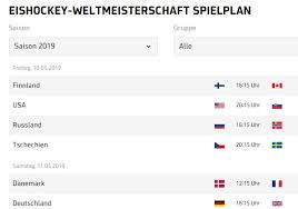 24 länder werden an der euro 2021 teilnehmen, die in 6 gruppen zu je 4 ländern aufgeteilt wird. Eishockey Wm 2019 Spielplan Download Chip