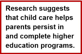 child care assistance for college students with children an