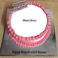 Birthday Cake With Photo Frame Download Name Photo Editing Birthday Cake With Photo Frame In 2020 Birthday Cake With Photo Happy Birthday Cake Photo Happy Birthday Cakes