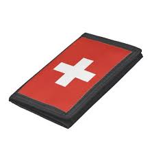 Black And White Flag With Red Cross Swiss Flag Wallets And Coin Purses Zazzle Com In 2020 Swiss Flag Coin Purse Switzerland Flag