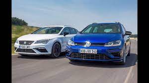 Reviewer steve sutcliffe drives the golf first, while another driver is in the leon trying to keep up. Volkswagen Golf R Variant Vs Seat Leon St Cupra Youtube