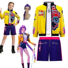 Kids Kpop Demon Hunters Rumi Cosplay Costume Wig Coat Vest Pants Huntrix for Girls Clothes Group Halloween Carnival Suit NEW| Alibaba.com - Product from Alibaba.com