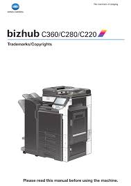 Konica minolta bizhub c280 on special pricing £12.24 per week. Konica Minolta Bizhub C280 User Manual Pdf Download Manualslib
