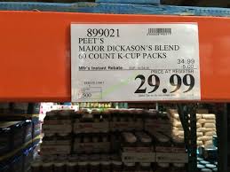 Costco shop card (gift card). Peet S Major Dickason S Blend K Cup 60 Count Pack Costcochaser
