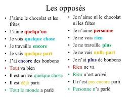 Les Opposes Negation French Flashcards Learn French French Language Lessons