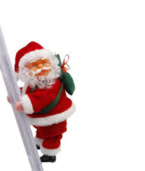Santa claus climbing on rope ladder christmas tree indoor outdoor ornament decor. The Climbing Santa Claus Not Sold In Stores