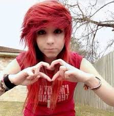 Red Scene Emo Heart Emo Scene Hair Scene Girls Scene Hair