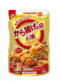 お店のようなおいしい から揚げ が出来るメニュー専用油新登場 ajinomoto から揚げの日の油 400gフレッシュキープパウチ 2019年3月上旬より全国で発売 株式会社ｊ オイルミルズのプレスリリース 食べ物のアイデア 食品の包装 日本のパッケージ
