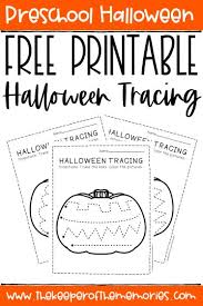 free printable tracing halloween preschool worksheets the keeper of the memories