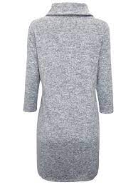 Browse these beautiful grey knitted dresses to get the perfect attire for girls. M Co M Co Grey Marl Knitted Pocket Tunic Dress Size 8 To 16