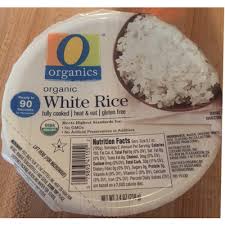 The type of rice dictates what the calorie count will be per serving, due to the fact that the various varieties have different chemical compositions and nutrients. Calories In Organic White Rice From O Organics