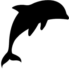 New Custom Screen Printed T Shirt Dolphin Animal Silhouette Smal Animal Silhouette Silhouette Art Animal Stencil