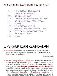 Kata analisis diadaptasi dari bahasa inggris analysis yang secara menurut rifka julianty, pengertian analisis adalah aktivitas penguraian pada pokok atas berbagai. Keandalan Dan Analisa Resiko Pdf