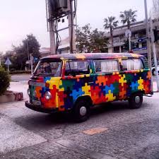 Vw Bus Puzzle Paint Job In Greece Vw Bus Vintage Vw Bus Vw Kombi Van