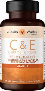 Витамин c с биофлавоноидами и шиповником. Vitamins C And E With Wild Rose Hips Vitamin World