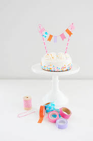 Die wimpel des ausdrucks einzeln. Kuchengirlande Basteln Diy Ideen Fur Eine Einfache Kuchen Deko