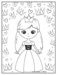 Tolle Malvorlage Prinzessin | Kostenlose Ausmalbilder