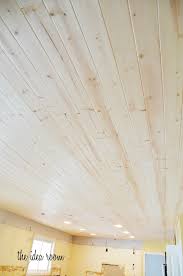 Wood Plank Ceiling Diy Bedroom Wood Plank Ceiling Wood Planks Diy Plank Ceiling