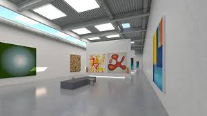High Detailed 3d Model Of An Art Gallery Or Museum Interior Suitable For Visualizations Advertising Render Art Gallery Interior Museum Interior Art Gallery